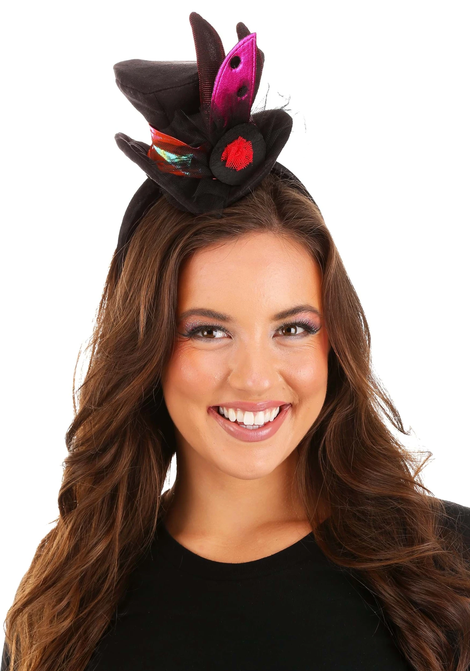 Elope Ladybug Cocktail Mini Top Hat For Women 1 Elope Ladybug Cocktail Mini Top Hat For Women
