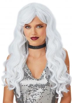 Seasons (HK) Ltd. Long White Wavy Wig For Women