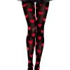 Music Legs Womens Queen Of Hearts Tights