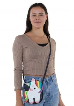 Comeco Women's Rainbow Unicorn Costume Purse 11 Comeco Women's Rainbow Unicorn Costume Purse -Cheap Halloween Store womens rainbow unicorn purse alt 5