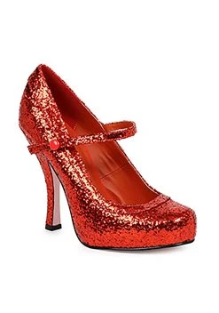 Ellie Women's Red Glitter Heels