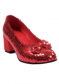 Ellie Red Sequined Women's Shoes