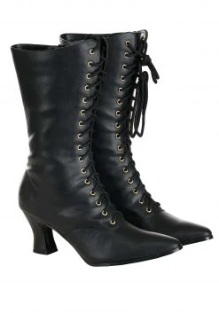 Dongguan Pei Feng Shoes Co., Ltd. Women's Victorian Heeled Boots -Cheap Halloween Store womens victorian boots alt 2