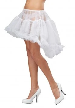 California Costume Collection Womens White High Low Petticoat