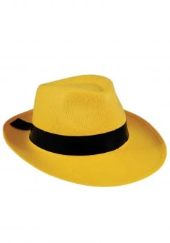 H.M. Smallwares Adult Yellow Fedora Hat